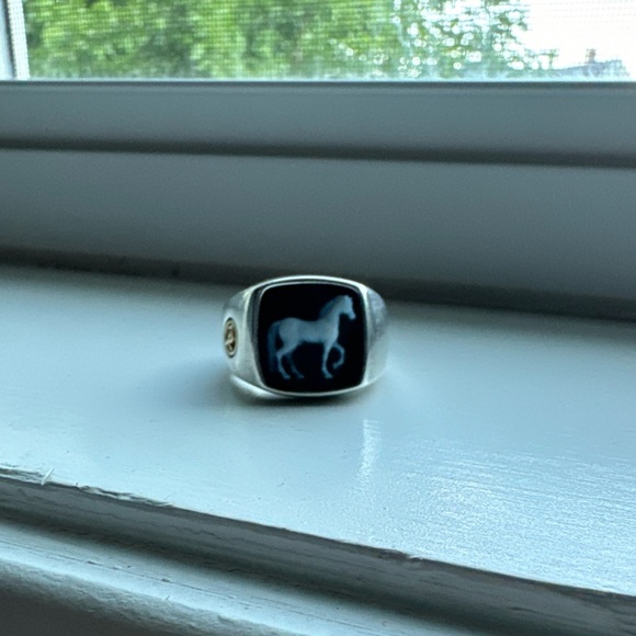 David Yurman Petrvs Horse Signet Ring